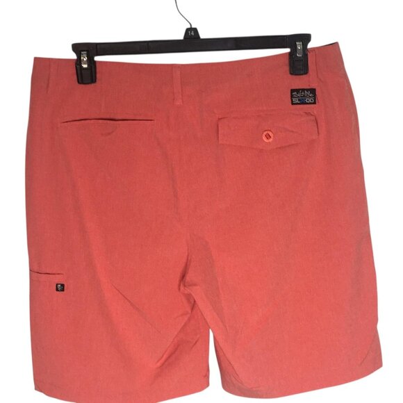 Salt Life Shorts Mens 36 Coral SLX-QD Vapor Stretch Hybrid Quick Dry Fishing - Picture 14 of 16